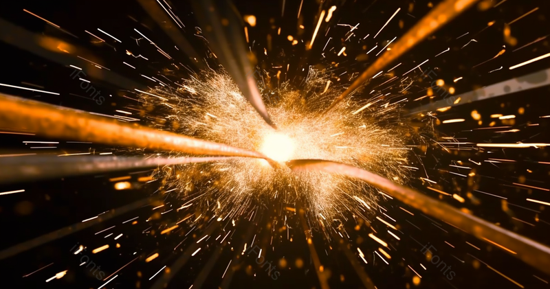 夜晚燃烧着的烟花焰火璀璨闪亮火花四溅,高清,摄影图,摄影图片,图片大全,摄影图免费下载